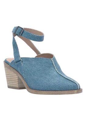 NWT Lucky Brand Winola Denim Mules 6.5